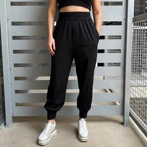 Marc Jacbos Black Elastic Waist Casual Jogger Pants Size Small